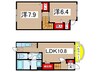 アプリコット 2LDKの間取り
