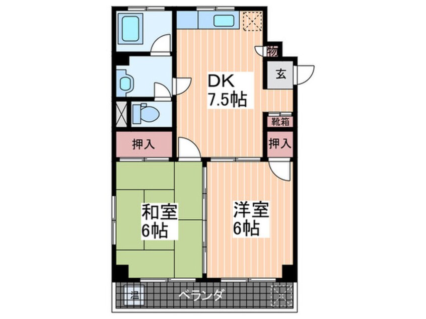 間取図 久都内マンション