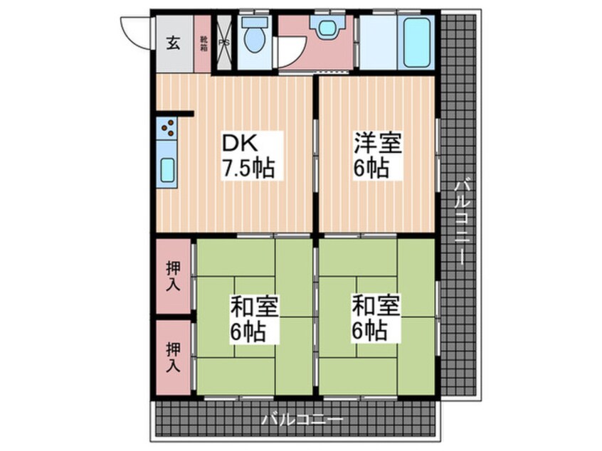 間取図 久都内マンション