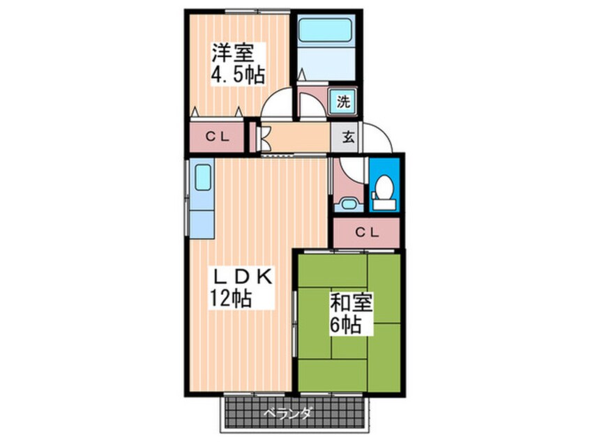 間取図 プレジールスミダＡ棟