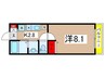 Ｌａｒｇｅ　Ｒａｖｉｎ大塚西 1Kの間取り