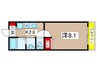 Ｌａｒｇｅ　Ｒａｖｉｎ大塚西 1Kの間取り