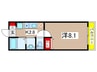 Ｌａｒｇｅ　Ｒａｖｉｎ大塚西 1Kの間取り