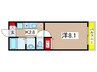 Ｌａｒｇｅ　Ｒａｖｉｎ大塚西 1Kの間取り