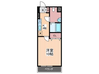 間取図 アクアシティ舟入中町(1003)