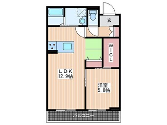 間取図 メゾンこころ　A棟