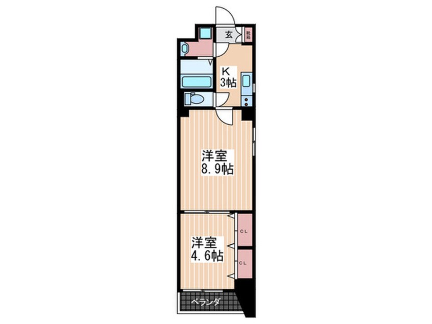 間取図 ＬＩＦＥＭＥＮＴ_Ｋ段原