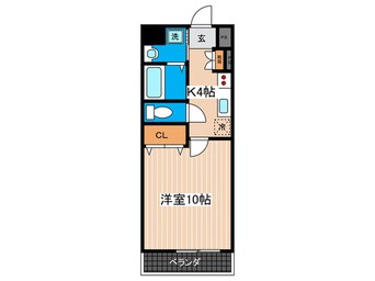 間取図 アクアシティ舟入中町(303)