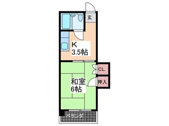 間取図 ニューフロンティア岡本