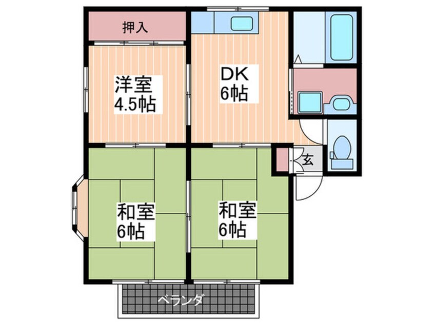 間取図 セジュールヤマダA棟