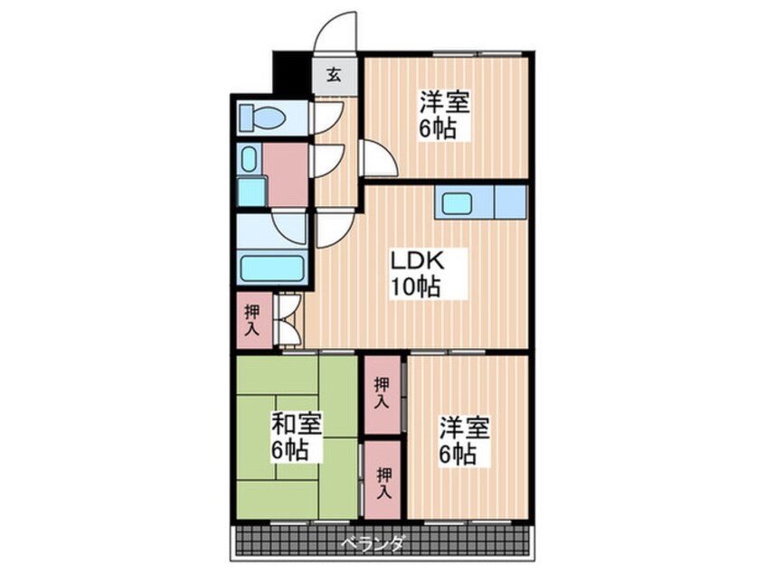 間取図 ヴィラブランシュ住田