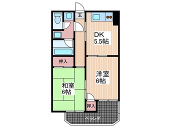 間取図 ヴィラブランシュ牛田