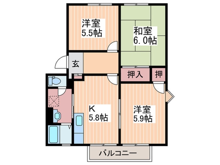 間取り図 フレグランスフローラ　C棟