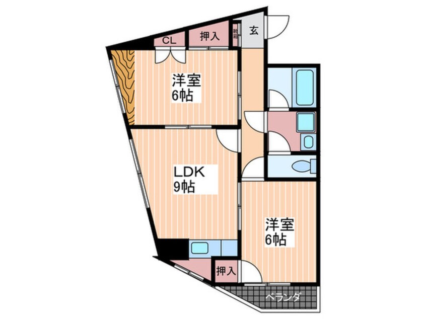 間取図 フローラ京橋