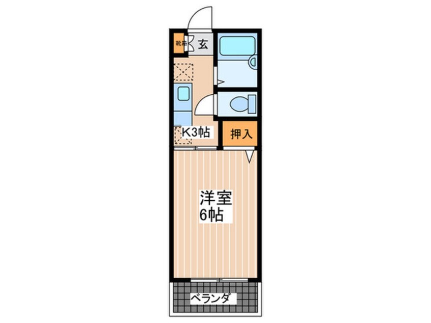 間取図 クレール五月が丘