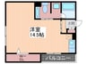 ストゥ－ディオ雅Ａ棟 1Rの間取り