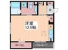 ストゥ－ディオ雅Ｂ棟 1Rの間取り