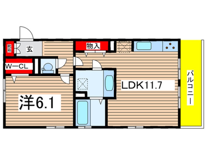 間取図 ファミール玉木B