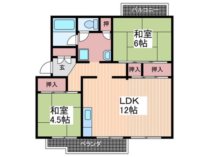 間取図 宮ノ岸共同住宅１号棟