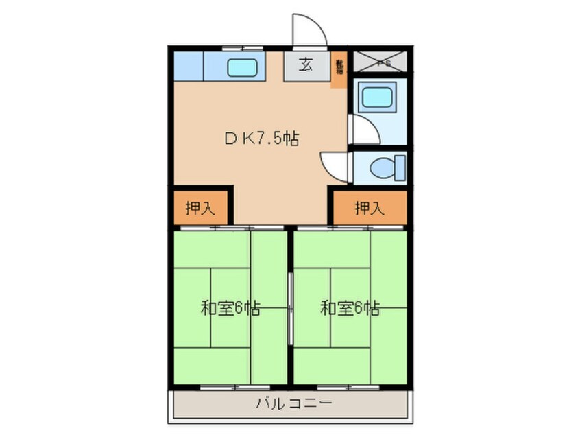 間取図 サンテラス府中