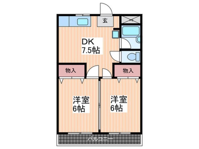 間取図 サンテラス府中