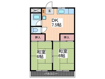 間取図 サンテラス府中