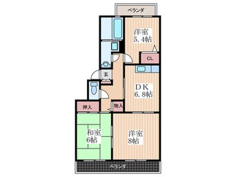 間取図 クレアシオン児玉