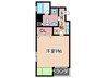 セレクト縮景園 1Kの間取り