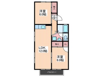 間取図 アビ－ロ－ドＡ棟