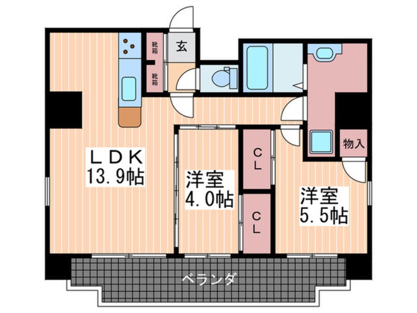 間取図 Katayama BLDG22