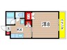 ブランシェ山田 1Kの間取り
