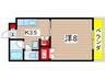 ブランシェ山田 1Kの間取り
