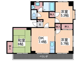 間取図 オーシャンハイツ