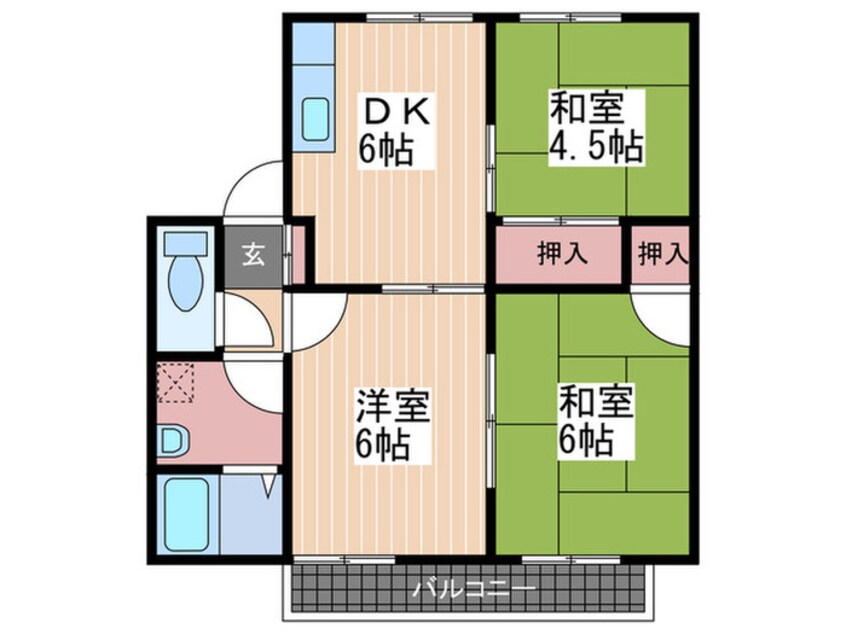 間取図 ヴィラ石本