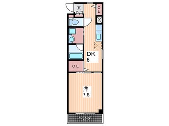 間取図 サンライズ庚午中