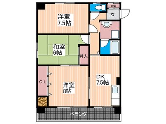 間取図 河原マンション