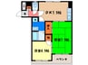 ７ＦＵＫＡＧＡＷＡ 2DKの間取り