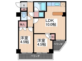 間取図 ベルクーレ堺町