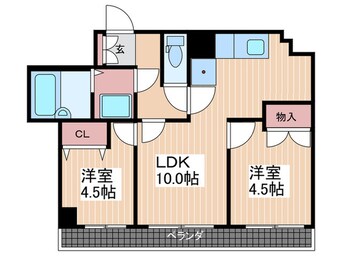 間取図 ベルクーレ堺町