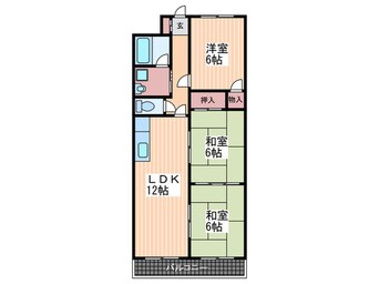 間取図 みのうコーポ