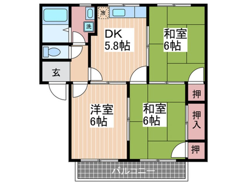 間取図 アピア中西