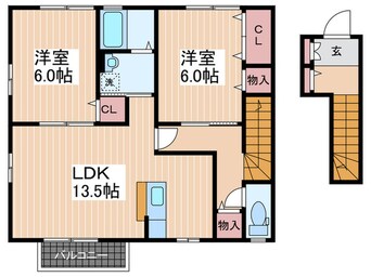 間取図 ロ－ズコ－トＫＡＲＥＮ