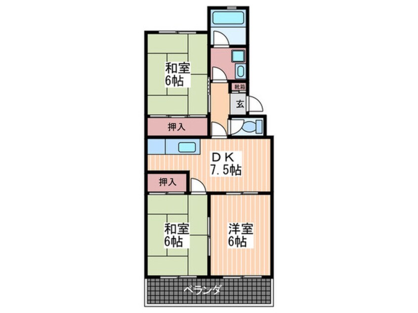 間取図 フラット・パーク