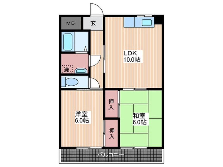 間取図 メゾンアカシア