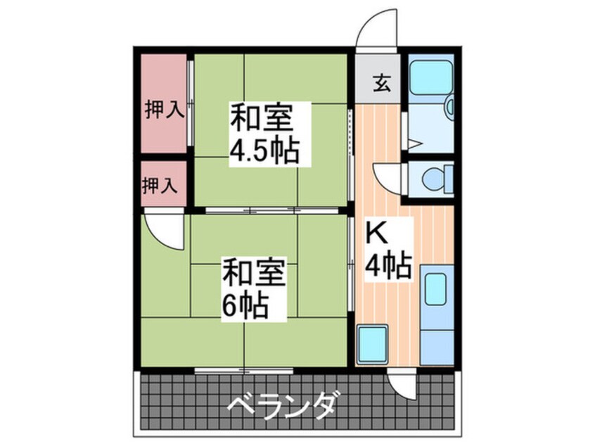 間取図 坪石ビル