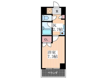 間取図 シャンテ中垣