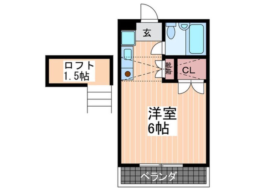 間取図 パラド－ル三筋