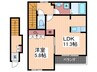 Ｃａｓａ　Ｐａｓｔｏｒａｌｅ 1LDKの間取り