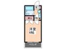 パステルクボ１５ 1Kの間取り