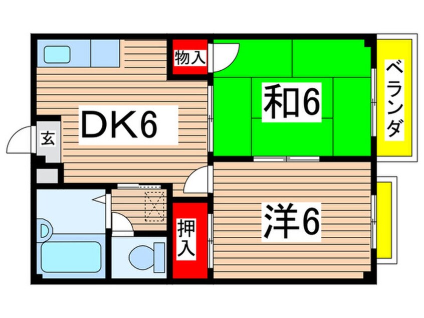 間取図 エルディム吉岡